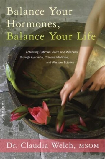 Balance Your Hormones, Balance Your Life Av Claudia Welch