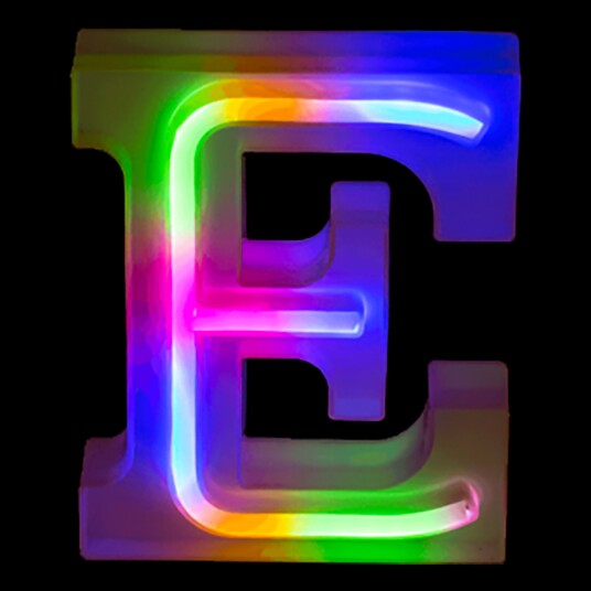 Out of the Blue LED Bokstav Neon - Bokstav E