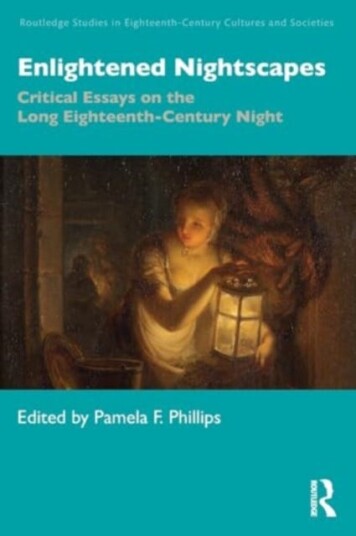 Enlightened Nightscapes Critical Essays on the Long EighteenthCentury Night Enlightened Nightscapes Critical Essays on the Long EighteenthCentury Night