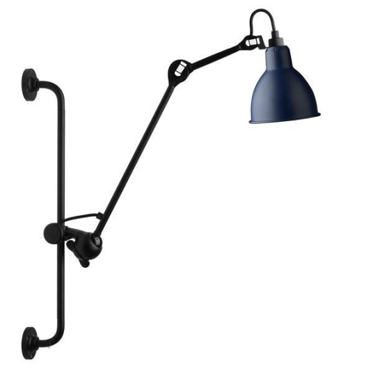 Lampe Gras N210 Vegglampe Matt Sort & Matt Blå Lampe Gras N210 Vegglampe Matt Sort & Matt Blå