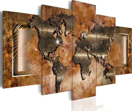 Bilde Steel Map 200x100 Artgeist sp. z o. o.