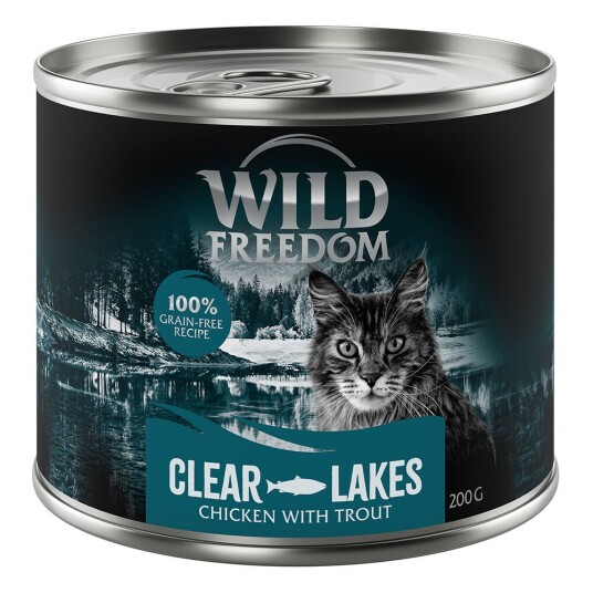 Wild Freedom Adult 6 X 200 G Clear Lakes Kylling Med Ørret