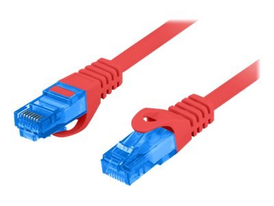 Lanberg Koblingskabel Rj-45 Hann Til Rj-45 Hann 5 M S/Ftp Cat 6A Flertrådet Uten Hindringer Formstøpt Halogenfri Ral 3017 Rød
