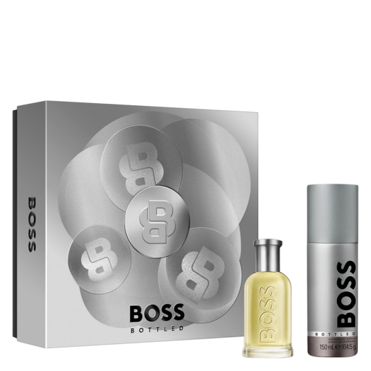 Hugo Boss Bottled Gavesett For Menn med Deodorantspray 50 ml + 150 ml