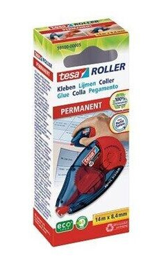 tesa Roller permanent Permanent Gluing ecoLogo 14m x 8.4mm