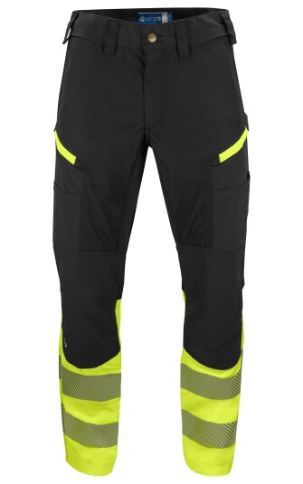 ProJob 6528 Servicebukse Stretch En Iso 20471 Kl 1 Yellow/Black D92