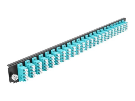 Delock - Fiberoptisk Skjøtebokpanel - Foran - Lc Mm X 96 - Svart Akvamarin - 1U - 19"