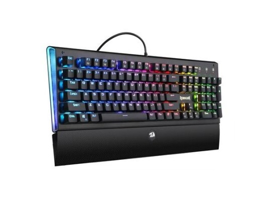 Redragon Aryaman K569rgb, Full-Size (100%), Usb, Mekanisk Nøkkelbryter, Qwerty, Rgb Led, Sort