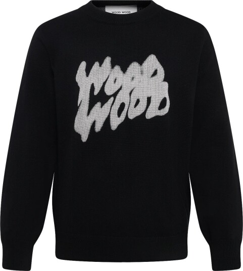 WOOD WOOD Wwcloud Crew Neck 25375   Black   XS