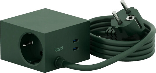 Kord Cuboid+ grenuttak USB C 30W 2 m Dark Green Kord Cuboid+ grenuttak USB C 30W 2 m Dark Green