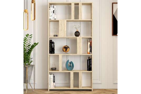 Timiza Bokhylle 90 cm Beige