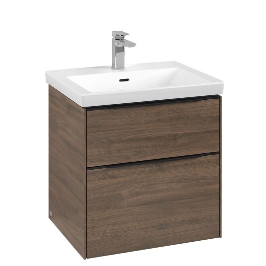 Villeroy & Boch  Subway 3.0 Servantskap m/2 skuffer 572x576x478 mm Arizona Eik