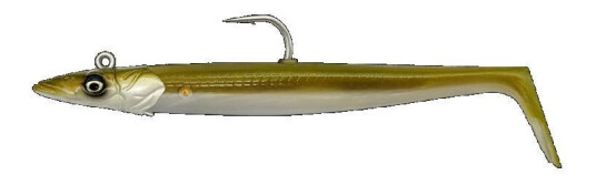SG SANDEEL V2 18CM 86G KHAKI 2+1 SG SANDEEL V2 18CM 86G KHAKI 2+1