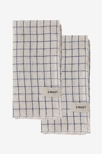 ERNST   Rutete servietter 2 pk   Beige
