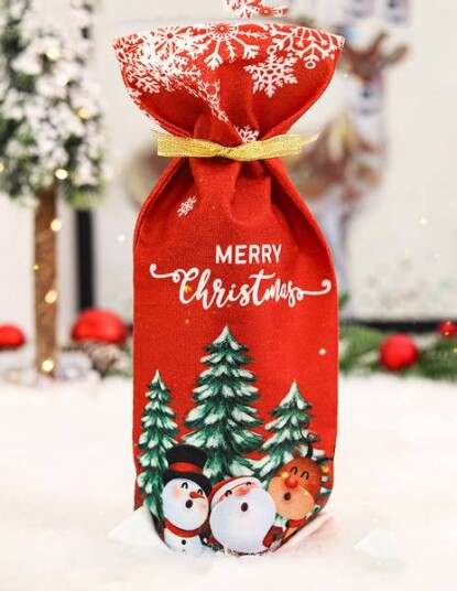 Trekk til flaske flasketrekk Juleskog Merry Christmas