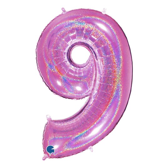 Ballongkungen AB Tallballong Glitter Rosa - Tallet 9