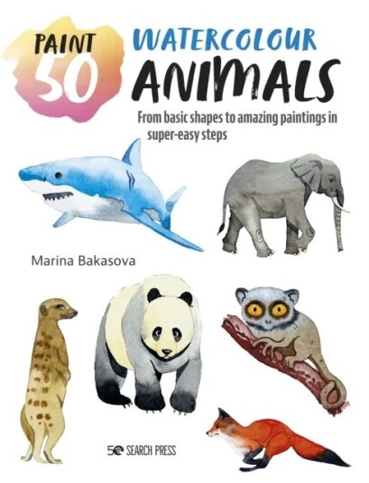 Paint 50: Watercolour Animals Av Marina Bakasova Paint 50: Watercolour Animals Av Marina Bakasova
