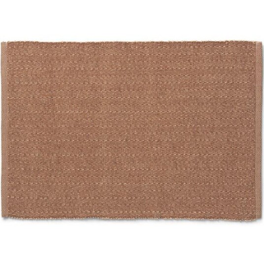 Lyngby Porcelæn - Herringbone brikke brun