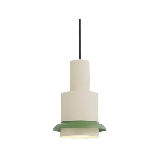 Chaumont Pendel Ø19xH28 White/Green DCW Chaumont Pendel Ø19xH28 White/Green DCW