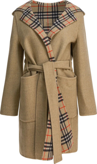 Burberry Dame Frakker Beige S,