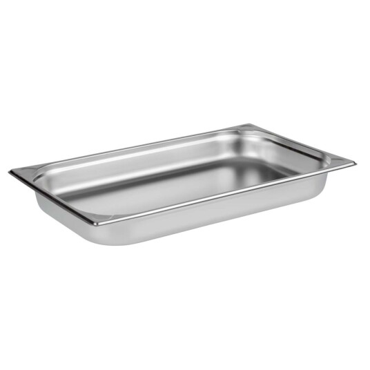 APS GN 1/1 Kantine 53 x 32,5 cm Dyp: 65 mm; Størrelse GN 1/1 9 l 53x32.5x6.5 cm (LxBxD); Sølvfarge