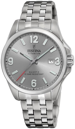 Festina Herreklokke F20696 2 Titanium Grå/Titan Ø41 mm Festina Herreklokke F20696 2 Titanium Grå/Titan Ø41 mm