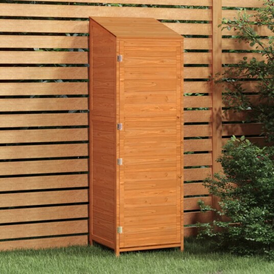 vidaXL Hageskur brun 55x52x174,5 cm heltre gran vidaXL Hageskur brun 55x52x174,5 cm heltre gran