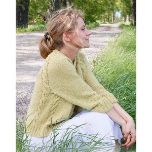 Nature Lyrics Cardigan by DROPS Design Cardigan Strikkeoppskrift str Small Nature Lyrics Cardigan by DROPS Design Cardigan Strikkeoppskrift str Small
