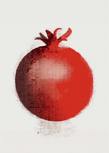 Plakat Abstrakt Granateple