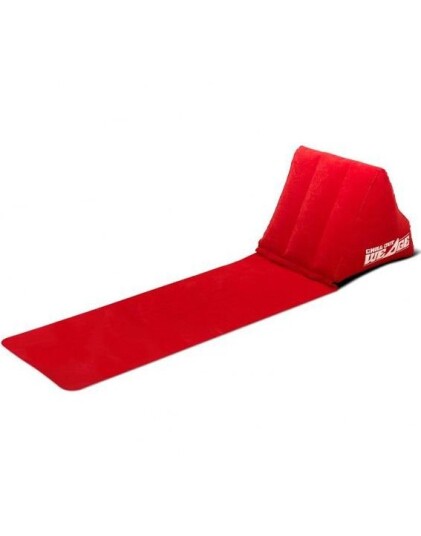 Gifts Tomorrow Chill Out Wedge Sitte Liggeunderlag med Oppblåsbar Ryggstøtte Rød