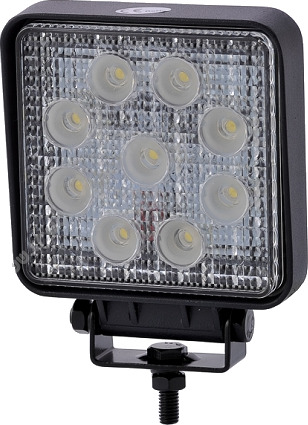 27W LED, 12V / 24V - Kald hvit, arbeidslampe, bil, lastebil, traktor, tilhenger, utrykningskjøretøy 27W LED, 12V / 24V - Kald hvit, arbeidslampe, bil, lastebil, traktor, tilhenger, utrykningskjøretøy