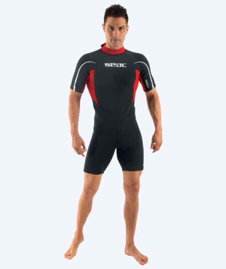 SEAC våtdrakt til menn Relax Short 2.2 MM Svart/rød SEAC våtdrakt til menn Relax Short 2.2 MM Svart/rød