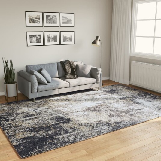 vidaXL Teppe vaskbart flerfarget 190x300 cm sklisikkert vidaXL Teppe vaskbart flerfarget 190x300 cm sklisikkert