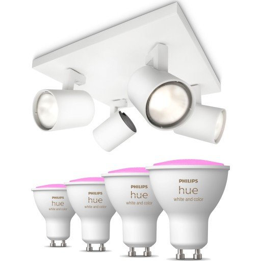 Philips Hue Runner spotter i tak 4 White Color Ambiance pærer