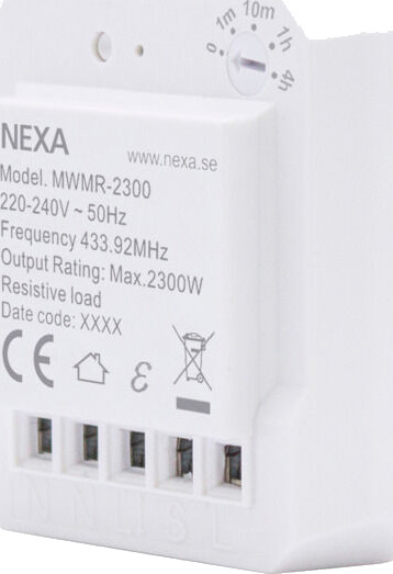 Nexa Wireless Relé Av/På MWMR-2300 - 4509405 1648882-01-0 1553602