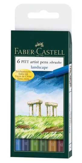 Faber Castell Tegnesett Faber Pitt Landskap 6 Stk