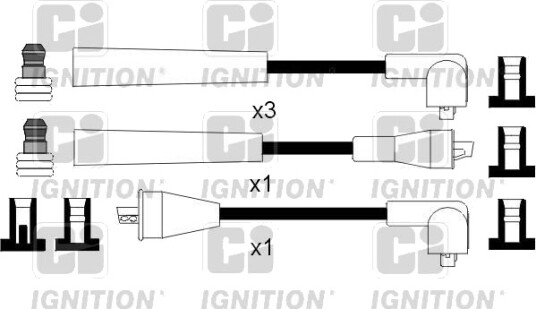 Tennplugg kabelsett QUINTON HAZELL XC1094