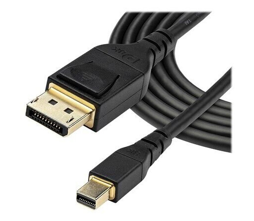 StarTech Mini DisplayPort til DisplayPort 1.4 Kabel 1m, 8K 60Hz, Svart