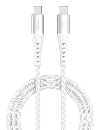 4smarts Kabel USB-C PrimeCord 60W 1,5m Hvit