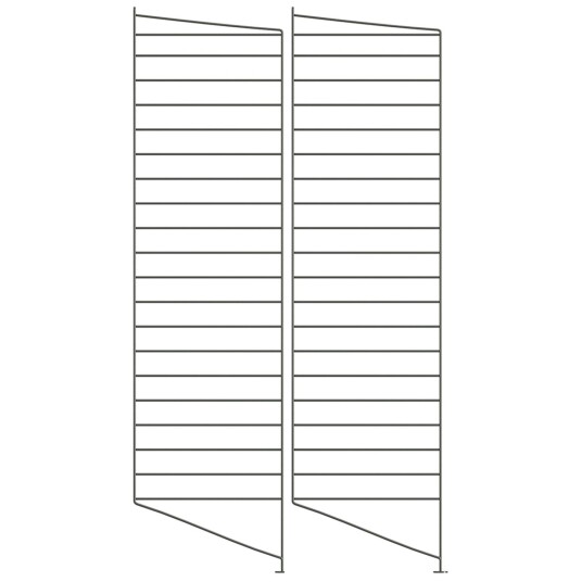 String String Gavler Gulv 30x115 cm 2 pk Mørkegrå