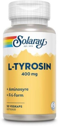 Solaray L-Tyrosin 400 Mg 50 Kapsler