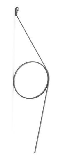 Flos Wirering Vegglampe Grå/Grå Flos Wirering Vegglampe Grå/Grå