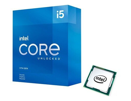 Intel Core i5-11600KF Rocket Lake Prosessor/CPU - 6 kjerner - 3.9 GHz - Intel LGA1200 - Intel Boxed without heatsink/fan