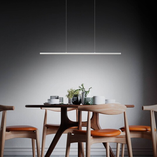 Rothfels Margita LED-pendellampe, sølv, 88 cm