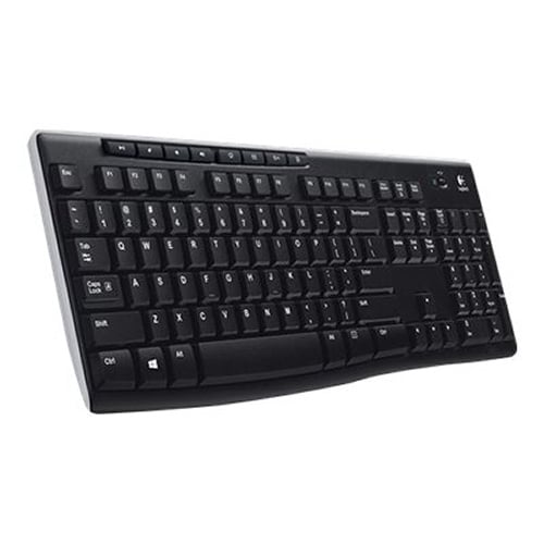 Logitech K270 Trådløst Fullstørrelse Tastatur Nordisk Svart med Unifying Mottaker Logitech K270 Trådløst Fullstørrelse Tastatur Nordisk Svart med Unifying Mottaker