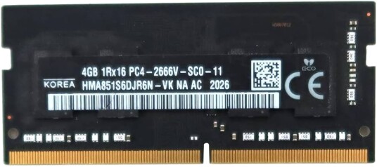 Hynix DDR4 SO-DIMM 4GB 2666MHz CL19 HMA851S6DJR6N-VKNA-AC
