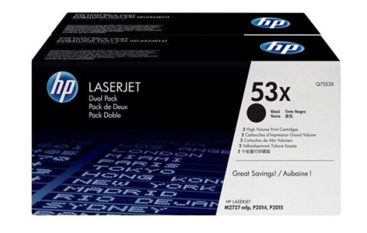 HP 53X / Q7553XD - Black Laser Toner - Laser toner Svart