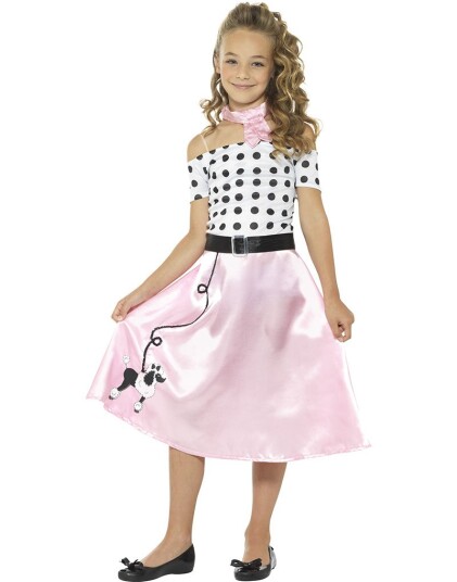 50 Talls Rockabilly Barnekostyme Strl 13 14 ÅR