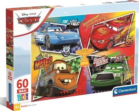 Clementoni Puzzle Maxi Cars 60 pieces 2D Puslespill