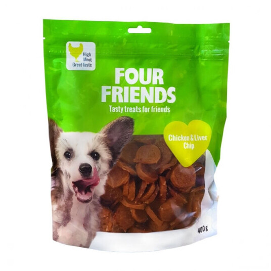 Fourfriends Dog Chicken & Liver Chip 400 G